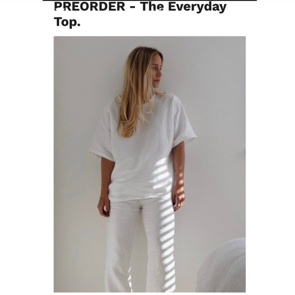 Nicole Purdy Linen Top Size XL